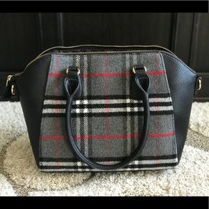 Charming Charlie Plaid Satchel